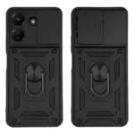 Θήκη Ring Armor CamPro Sonique για Xiaomi Redmi 13C 4G / Poco C65 4G Μαύρο