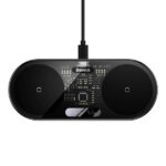 Ασύρματος Φορτιστής Baseus Dual Qι Digital LED 20W Μαύρο