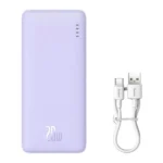 Powerbank Baseus Airpow 10000mAh 20W με καλώδιο Type-C PD Λιλά - Image 2