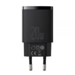 Φορτιστής Baseus Compact Quick Charger 20W Type C & USB-A Μαύρο - Image 2