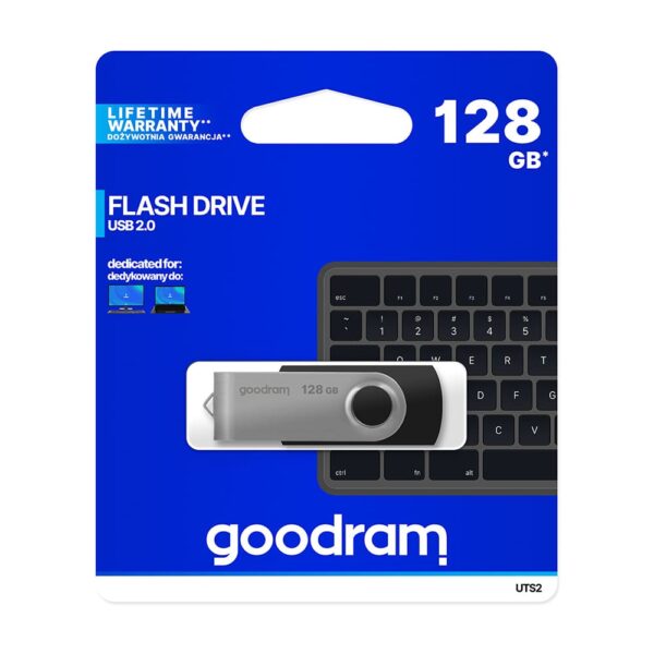 Goodram pendrive 128 GB USB 2.0-Μαύρο